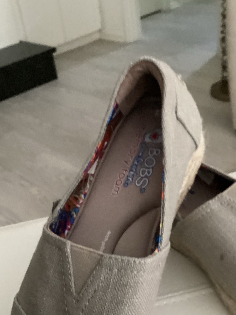 BOBS from Skechers Women's Espadrille Slip-Ons in Taupe - Picture 2 of 4